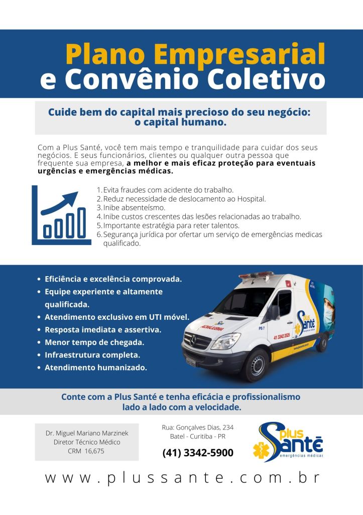 área protegida, plano de emergências medicas empresarial e convenio coletivo