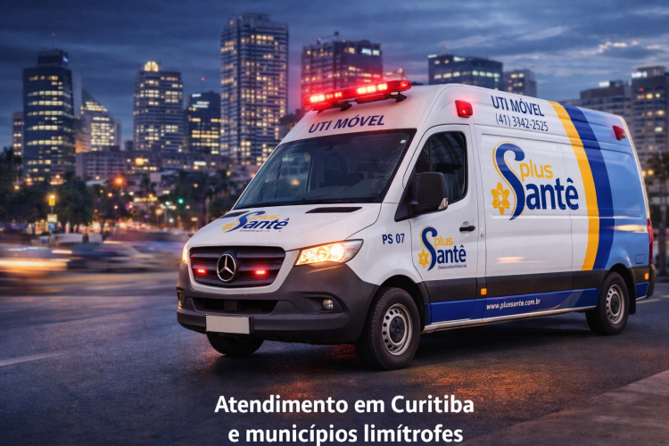 ambulância emergência Curitiba municípios limítrofes